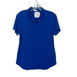 Pinspark Golf Polo Shirt Womens Medium Blue New UPF50+ Short Sleeve